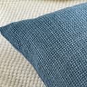 Artscope 2 Pezzi Federe Cuscini in Lino Minimalista Copricuscino Colorato per la Decorazione Domestica Soggiorno Camera da Letto Divano 40x40cm, Blu - 3