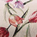 Wakects Borsa Fatta a Mano in Tessuto di Canapa con Motivo Fiori, Organizzatore per Aghi da Maglia con Fori Traspiranti per Viaggio e Ufficio - 5