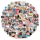 One Direction Sticker Pack 100Pcs, Laptop Stickers Bomb Vinyl Stickers Paquete Variado para Equipaje Computadora Monopatín Coche Motocicleta Calcomanía para Adolescentes Adultos - 1