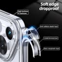 BRAND SET Ultra-Thin TPU Frame Huawei P70 Pro Case, With Magnetic Ring for Wireless Charging & Car Mount, Matte Black - 6