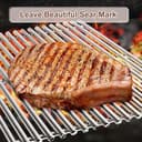 Denmay 7637 Parrilla de acero inoxidable de 44,5 x 26 cm para Weber Spirit I & II E210, E220, S210, S220 (con botones de quemador delanteros), pieza de repuesto para Weber Spirit Serie 200, 2 unidades - 5