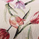 Gegong Borsa portaoggetti fatta a mano per ferri da maglia, in tessuto jacquard con fiori viola, rosa, per trucco, scrivania, viaggi, camera da letto, soggiorno (rosa jacquard) - 8