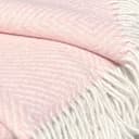 Moe Ridne Merino Wool blend Blanket for King Size Double Bed Light Pink, Large Wool Sofa Throw in Powder Pink | Oeko-Tex Standard 100 certified | 55x79” 140 X 200cm - 2