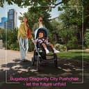Bugaboo Dragonfly City Pushchair, Lightweight Compact Baby Stroller with One Hand Easy Fold in Any Position, Full Suspension, XL Underseat Basket, Graphite Chassis and Grey Melange Sun Canopy - 7
