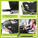 Graco Turn2Me™ DLX i-Size R129, 360° drehbarer Reboarder mit ISOFIX, Autositz bis ca. 4 Jahre (40-105 cm), 5-Punkt-Gurt und bequeme Liegepositionen, Rückprallbügel, Drehsperre, schwarz, Midnight - 4