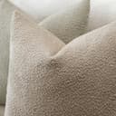 JOTOM 2er Set Boucle Kissenbezüge, Dekorative Weich Einfarbig Wurf Kissenbezug Moderne Kissenhüllen Sofakissen Dekokissen Zierkissenbezug für Wohnzimmer Schlafzimmer Deko (40x40cm, Kamel) - 2