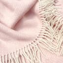 Moe Ridne Merino Wool blend Blanket for King Size Double Bed Light Pink, Large Wool Sofa Throw in Powder Pink | Oeko-Tex Standard 100 certified | 55x79” 140 X 200cm - 3