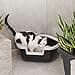 Ferplast Eck-Katzentoilette, Katzenklo, mit hohen Rändern und niedrigem Eingang, 57,5 x 51,5 x H 22 cm, DAMA Ecktoilette, Schwarz - 3