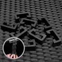 Casaria® Gartenmöbel Lounge Set Wetterfest 5 Personen Polyrattan Sicherheitsglas Tisch Outdoor Sitzkissen Terrassenmöbel Eck Sofa Schwarz Creme - 6