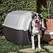 Ferplast Cuccia da Esterno per Cani Kenny 05 Casetta per Cani in Resina Termoplastica Resistente Urti e Raggi UV, Sistema di Drenaggio, Griglia per L'Aerazione, Smontabile, 70 X 100,6 X 70,5 cm - 2