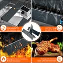 7635 Barre, per Barbecue a Gas Weber Serie Spirit 200 (con manopole Anteriori),7635 Barre Piastra Smaltate in Porcellana 38,9x8,9x6,8 cm Piastra Ricambio per Spirit E210 S210 E220 S220. (7635) - 4