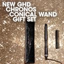 ghd Chronos Curve konischer Zauberstab, festliches Geschenkset, Lockenwickler, mit Paddelbürste und hitzebeständiger Tasche, für Strandlocken, die den ganzen Tag halten - 2