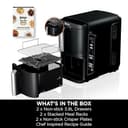 Ninja Double Stack Air Fryer, Vertical Dual Drawer Air Fryer with 4 cooking levels, 2 Drawers and 2 Racks, Space Saving Design, 7.6L Capacity, 6 Cooking Functions, 6 Portions, Black SL300UK - 15