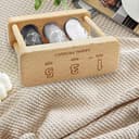 Temporizador de Reloj de Arena 1+3+5 Minutos, Mini Reloj de Madera, Decoración Creativa, Adornos Pequeños, Regalo para Juegos, Aula, Hogar, Oficina (Blanco + Negro) - 2