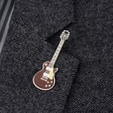 Geepin Emaille-Gitarren-Anstecker | Hochwertige Les Paul Mini-Brosche | 52 mm | Tragbar am Rucksack, T-Shirt, an der Jacke, Krawatte etc. | In ansprechender Gitarrenkoffer-Box | Tolles Geschenk - 7