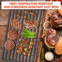 GFTIME 44,5cm 7637 Griglie Piastra & Griglia per Weber Spirit E210/220 S210/220 Griglie a Gascon Manopole, (controllo anteriori), Parti di Ricambio per Griglia/piastra per Barbecue in Ghisa - 3