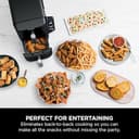 Ninja Double Stack Air Fryer, Vertical Dual Drawer Air Fryer with 4 cooking levels, 2 Drawers and 2 Racks, Space Saving Design, 7.6L Capacity, 6 Cooking Functions, 6 Portions, Black SL300UK - 12