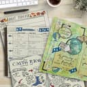 WANDERINGS Cuaderno de Viaje Rellenable | Libreta de Cuero Perfecto para Escritura, Poesía, como Diario | Insertos en Blanco | | 21x14 cm (A5) - 6