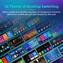 Podofo Autoradio Doppel Din mit Wireless Apple Carplay Android Auto, 2+64G 9 Zoll Android Bluetooth Auto Stereo Radio 2 Din mit Bildschirm mit 28 UI, GPS, WLAN, SWC, RDS/UKW-Radio + Rückfahrkamera - 3