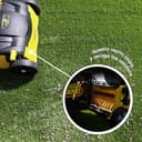 Garland - Barredora Peinadora Cesped Artificial Roll&Comb 302E-V19 | Potencia 1.400 W | Electrica Enchufable | Ancho de Trabajo de 32 cm | Manillar con Brazo Oscilante | Saco de Recogida de 25L - 4