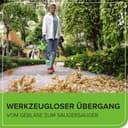 Greenworks 48V(24V x 2) Aspirafoglie Soffiatore a Batteria con Tracolla, Motore Brushless, 322km/h, 9m³/min, Sacco di Raccolta 45L, 2 4Ah Batterie, e Caricabatterie, Garanzia 3 Anni GD24X2BVK4X - 6