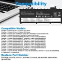 ASUNCELL 11.52V/57Wh 01AV430 Laptop Battery for Lenovo ThinkPad X1 Carbon 5th Gen 2017 6th Gen 2018 Series, Lenovo ThinkPad X1 Carbon G5 2017 G6 2018 Series, 01AV429 01AV430 01AV431 01AV494 - 3