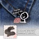 COYUN 2 Pcs Spille Zaino, Spille Smaltate, Creative Distintivi Satirici Divertenti, Funny Enamel Pin Metal Personalizzata Spilla, Piccole Spilles, Per Zaini, Cappelli e Decorazioni Di Abbigliamento - 3