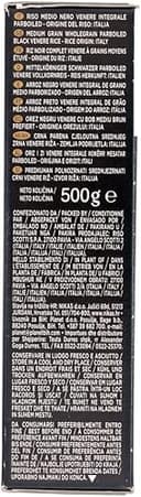 6x Riso Scotti Venere Integrale, Schwarzer Reis, gewachsen in Italien, Vollkorn, 500 g, reich an Ballaststoffen und Antioxidantien, vakuumverpackt + Italian Gourmet polpa 400g - 2