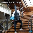 MAX SoloJam Westerngitarre, Akustik Gitarre Set, Acoustic Guitar, Akustikgitarre 4/4 mit Tasche, Plektrum, Stimmgerät, Schultergurt und Stahlsaiten, Anfängergitarre in Braun - 3