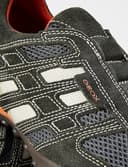 Geox Man Uomo Snake Sneakers, DK GREY/OFF WHITE, UK 8 - 2