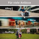 LARKSON Rucksack Damen Herren Beige - No 4 - Rolltop Backpack mit Laptopfach Uni, Arbeit & Fahrrad - Großer Reiserucksack - Wasserabweisend - 8