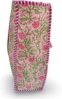 Generisch Indische Baumwoll-Stepptasche, Einkaufstasche, Vintage-Einkaufstasche mit Blumendruck, Ethno-Handgemachte Tasche (DN 19) - 3