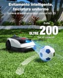 ECOVACS Goat O1200 LiDAR PRO Robot Tosaerba senza Cavo Perimetrale, 1200 m², Navigazione Dual-LiDAR a 360°, Mappatura Automatica, Evita Ostacoli IA 3D, Taglio Bordi TruEdge - 4