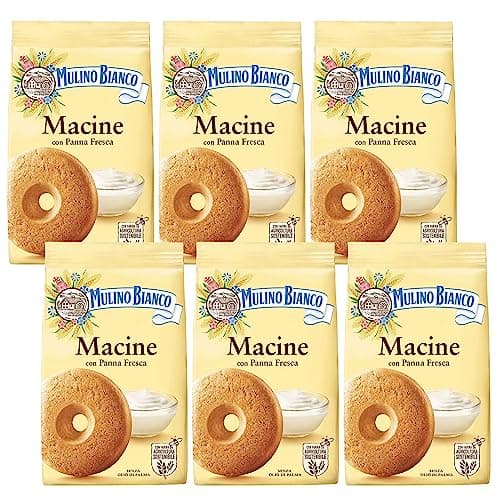 MULINO BIANCO Macine - Italienische Mürbeteigkekse mit Sahnegeschmack 350g x 6 Pakete