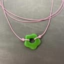 Girocollo con Fiore in Argento Sterling 925 per Donne e Ragazze, Collana con ciondoli Pendente Cavo con Pendente colorato Regolabile, Donna - 3