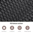 Panana 5 Seater Rattan Garden Furniture Corner Sofa Set with Coffee Table, Outdoor Patio Lounge Set with Cushions & Free Cover for Garden, Conservatory, Terrace - 4