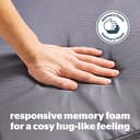 Silentnight Impress Memory Foam Pet Dog Bed – Small Cosy Comfortable Pet Bed for Puppy, Dog, Kitten or Cat – Machine Washable, Super Supportive with Memory Foam Cushion – Grey, Small - 4