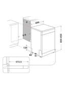 Bauknecht BFP 5O41 PLT X Freistehender Geschirrspüler 60 cm /14 Maßgedecke /10 Standardprogramme und 1 Sensorprogramm/PowerClean/ActiveDry/ProComfort-Besteckschublade/Vollwasserschutz - 17