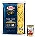 Barilla Selezione Oro Chef Penne Rigate n.73, pasta de sémola de trigo duro, 100% cereales italianos, paquete de 1 kg + lata de 400 g - 1