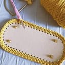 Spldsun 2 piezas Fondo del Borse, Ovale Fondo per Borsa Uncinetto, PU Bolsa Cojín Inferior, bolsa de fondo tejido, ideal para tejer bolsos, bolsas hechas a mano (22 x 10 cm) - 2