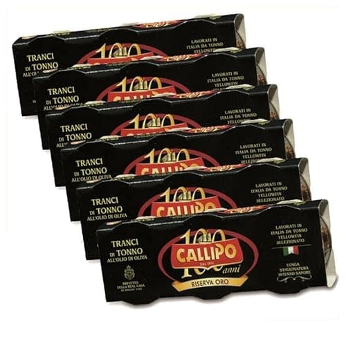 RISERVA ORO - Tonno in tranci in olio di oliva Callipo 6 conf. 70 x 3 (1,260 kg)