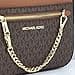 Michael Kors Women's Jet Set Item LARGE EAST WEST CHAIN Crossbody (BROWN/SOFTPINK) - 6
