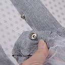 Willonin Culla Co-sleeping con materasso e zanzariera 2 in 1 Lettino Co-sleeping per neonati da 1 a 36 mesi (96 * 57 * 77cm) - 7