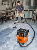 FEIN Dustex 25 L, Aspirador de obras para conexión de herramientas eléctricas, Aspirador en humédo/seco con cable de red 7,5 m, Potencia máxima de entrada 1380W. Homologación para la clase de polvo L. - 2
