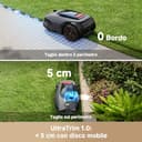 MOVA LiDAX Ultra 800 Robot Tagliaerba Senza Filo Perimetrale, Consigliato 800 m², Mappatura Automatica senza RTK con LiDAR 3D 360° e Visione IA, Taglio Bordi 5 cm, Percorso a U Efficace - 3