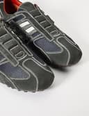 Geox Man Uomo Snake Sneakers, DK GREY/OFF WHITE, UK 8 - 8