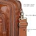Bolsa de Trabajo Convertible de Cuero Faux Maletín Híbrido para Laptop 15.6 Pulgadas Portátil Mochila de Viaje Senderismo Colegio para Hombres BC-04, marrón, L - 6