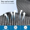 ELFORDSON Ergonomic Office Chair with Adjustable Headrest, High Back Desk Chairs for Home Office, 360° Swivel Mesh Computer Chair with Flip-up Armrests and Lumbar Support, 120° Rocking, Black - 5