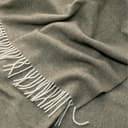 Moe Ridne Cashmere and Merino Wool Blanket, Large Pure Wool Throw in Olive Green 140 x 200 cm - 2