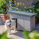 Ferplast ARGO 60 Casetta per Cani in Legno FSC - Tetto Spiovente, Apribile - Trattamento Resina Impermeabile & Anti-UV - Piedi Isolanti - Porta Rifinita - 57,5 x 39 x h 46 cm - 3